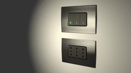 electric light switch and european plugs preview image